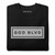 GOD BLVD - White/Black Embroidered Street Sign - Black Premium Sweatshirt