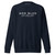 GOD BLVD - Navy Premium Sweatshirt - Victory - White Embroidered