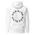 GOD BLVD - Miracircle - White Premium Hoodie - Front/Back Black Print