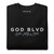 GOD BLVD - Black Premium Sweatshirt - Victory - White/Grey Embroidered 