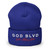 GOD BLVD - Victory - Blue Cuffed Beanie - White/Red Embroidered