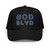 GOD BLVD - OG Logo - Black Foam Trucker Hat  - Blue/White Embroidered