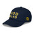 GOD BLVD - OG Logo - Navy Organic Dad Hat - Gold/White Embroidered 