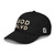 GOD BLVD - OG Logo - Black Organic Dad Hat - White/Old Gold Embroidered