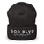 GOD BLVD - Victory - Dark Grey Cuffed Beanie - White/Gray Embroidered