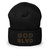 GOD BLVD - OG Logo - Black Cuffed Up Beanie - Black/Old Gold Embroidered GOD BLVD - OG Logo - Black Cuffed Up Beanie - Black/Old Gold Embroidered