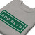 GOD BLVD - Green/White Embroidered Street Sign - Grey Premium Sweatshirt