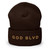 GOD BLVD - Straight Logo - Cuffed Up Beanie - Old Gold Embroidered