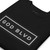 GOD BLVD - Black/White Embroidered Sign - Black Premium Sweatshirt