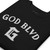 GOD BLVD - Arched with Capital G - Black Premium Sweatshirt - White Embroidered