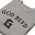 GOD BLVD - Arched with Capital G - Carbon Grey Premium Sweatshirt - Black Embroidered