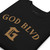 GOD BLVD - Arched with Capital G - Black Premium Sweatshirt - Old Gold Embroidered GOD BLVD - Arched with Capital G - Black Premium Sweatshirt - Old Gold Embroidered