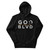 GOD BLVD - OG Logo - Where Victory is Certain - Black Premium Hoodie - White/Old Gold Embroidered