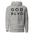 GOD BLVD - OG Logo - Where Victory is Certain - Carbon Grey Premium Hoodie - Black/White Embroidered 