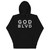 GOD BLVD - OG Logo - Where Victory is Certain  Black Premium Hoodie - White/Grey Embroidered 