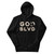 GOD BLVD - Embroidered OG Logo - Black Premium Hoodie (White/Old Gold)