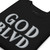 GOD BLVD - Embroidered Logo - Black Premium Sweatshirt (White/Grey)