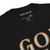 GOD BLVD - Embroidered Logo - Black Premium Sweatshirt (White/Old Gold)