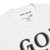 GOD BLVD - Embroidered Logo - White Premium Sweatshirt (Black/Grey) 