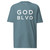 GOD BLVD - OG Logo - Agave Blue Premium Tee