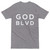 GOD BLVD - Carbon Grey Premium Tee - White Front/Back OG Logo Print