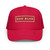 GOD BLVD - Red Foam Trucker Hat - Red/White Gold Sign