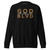 GOD BLVD - OG Logo - Where Victory is Certain - Black Premium Sweatshirt - Old Gold/White Embroidered