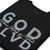 GOD BLVD - OG Logo - Where Victory is Certain - Black Premium Sweatshirt - Grey/White Embroidered