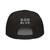 GOD BLVD - OG Logo - Black Snapback Hat - Black/White Embroidered