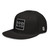 GOD BLVD - OG Logo - Black Snapback Hat - Black/White Embroidered