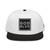 GOD BLVD - OG Logo - White Black Snapback Hat - Black/White Embroidered