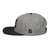 GOD BLVD - OG Logo - Black/Gray Snapback Hat - Black/White Embroidered