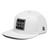 GOD BLVD - OG Logo - White Snapback Hat - Black/White Embroidered