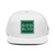 GOD BLVD - OG Logo - White Snapback Hat - Green/White Embroidered
