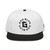 GOD BLVD - The G Circle - White Snapback Hat - Black Embroidered