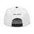 GOD BLVD - The G Circle - White Snapback Hat - Black Embroidered