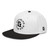 GOD BLVD - The G Circle - White Snapback Hat - Black Embroidered