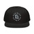 GOD BLVD - The G Circle - Black Snapback Hat - Grey Embroidered