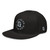 GOD BLVD - The G Circle - Black Snapback Hat - Grey Embroidered