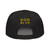 GOD BLVD - OG Logo - Black Snapback - Gold Embroidered (Grey Under Visor)