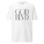 GOD BLVD - Secondary Logo - Gray Print - White Premium Tee