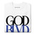 GOD BLVD - Secondary Logo - Black/Blue Print - Premium Sweatshirt