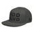 GOD BLVD - OG Logo - Charcoal Gray Snapback - Black Embroidered (Grey Under Visor)