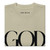 GOD BLVD - Secondary Logo - Oversized Faded Tee - Faded Eucalyptus Color - Black Print