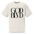 GOD BLVD - Secondary Logo - Oversized Faded Tee - Faded Bone Color - Black Print