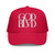 GOD BLVD - Secondary Logo - Red Foam Trucker Hat - White