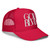GOD BLVD - Secondary Logo - Red Foam Trucker Hat - White