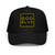 GOD BLVD - OG Logo Square - Black Foam Trucker Hat - Black/Gold