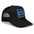 GOD BLVD - OG Logo Square - Black Foam Trucker Hat - Blue/White