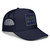 GOD BLVD - OG Logo Square - Navy Foam Trucker Hat - Navy/Kiwi Green